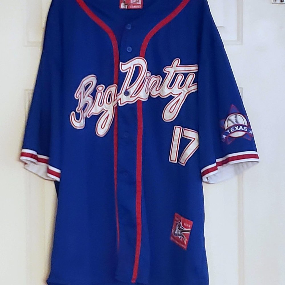 Vintage Classic Raw Blue Texas Baseball Jersey
